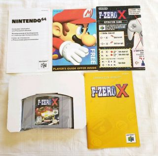 F - Zero X Nintendo 64 Vintage Authentic Complete
