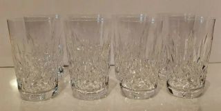 Set Of 8 Vintage Waterford Lismore Highball Glasses Signed 12 Oz