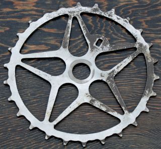 Vintage Iver Johnson Bicycle 26t Skiptooth Chainring Wood Wheel Bike Sprocket