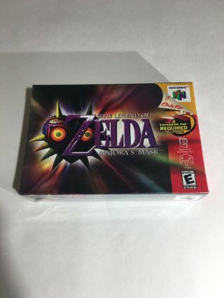 Legend Of Zelda: Majora’s Mask (nintendo 64,  2000) Factory Rare