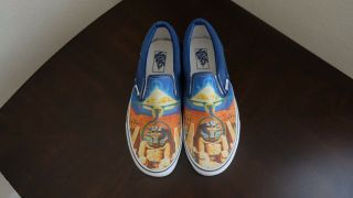 Rare Iron Maiden Powerslave Vans Shoes 5