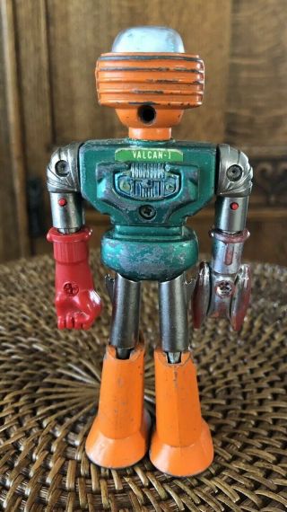 RARE VINTAGE SHENSEI VULCAN 1 MINI POWER ROBOT UFO COMMANDER 7 UC - 72 HONG KONG 2