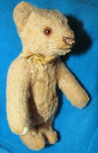Antique Vintage Mohair 5 " Minature Early Steiff Teddy Bear Doll Rare Paws Nopads