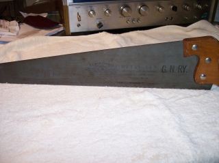 Vintage EC Atkins Hand Saw RailRoad (GNRY) Advertising For Metal Cutting V. 2