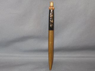 Parker Vintage Clipless Ball Pen - - Sculptured Design In Black And Gold