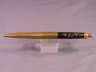 Parker Vintage Clipless ball pen - - sculptured design in black and gold 2