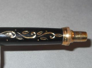 Parker Vintage Clipless ball pen - - sculptured design in black and gold 3