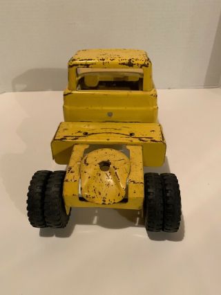 Vintage Tonka Toys Tonka Semi Tractor Truck Yellow Cab 1960s 4