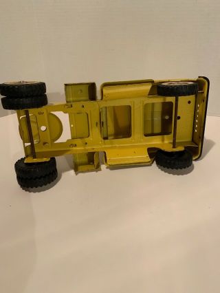 Vintage Tonka Toys Tonka Semi Tractor Truck Yellow Cab 1960s 5