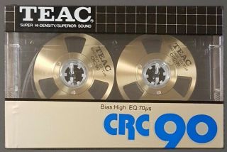 Vtg New/sealed Teac Crc 90 Cassette Tape - C5 - Metal Reel High Bias Japan