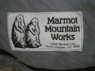 Vintage Marmot Mountain Goose Down Bag In Vgc W Sack Warm & Comfy