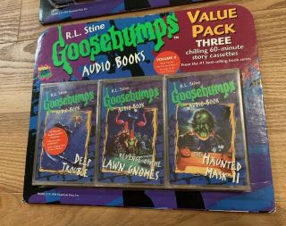 Vintage 1996 Goosebumps Audio Book Cassettes Set Of 2 Value Packs 3