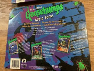 Vintage 1996 Goosebumps Audio Book Cassettes Set Of 2 Value Packs 5