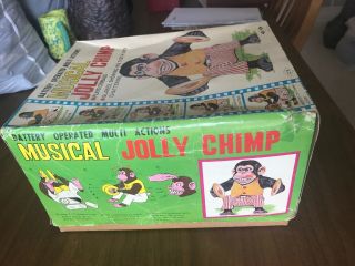 Battery Operated Multi Actions Musical Jolly Chimp - Vintage 2
