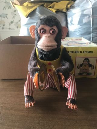 Battery Operated Multi Actions Musical Jolly Chimp - Vintage 4