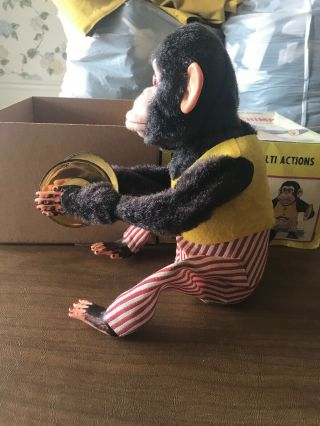 Battery Operated Multi Actions Musical Jolly Chimp - Vintage 5