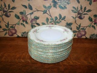 12 - Vintage Noritake China Dinner Plates Ingram Pattern Art Deco