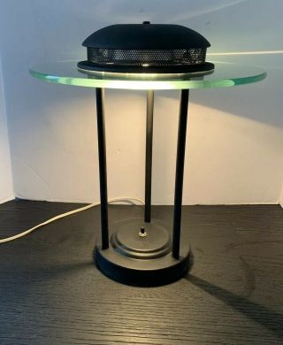 Vintage Mid Century Ufo Flying Saucer Saturn Desk Table Lamp Sonneman Kovacs