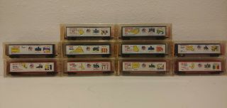 Kadee Micro Trains N Scale State Cars 10 Different States Vintage
