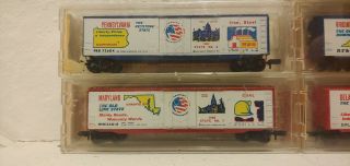 Kadee Micro Trains N Scale State Cars 10 Different states vintage 2