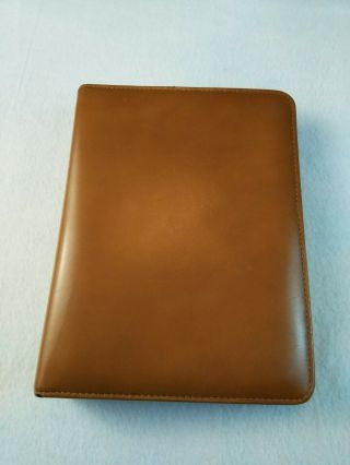 Vintage Franklin Covey Classic Full Grain Leather Planner 1.  25 " 7 Ring Binder