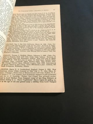 Vintage Golf Memorabilia / P.  G.  A.  Official Record Book / 1936 - 37 7