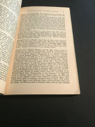 Vintage Golf Memorabilia / P.  G.  A.  Official Record Book / 1936 - 37 8