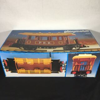 Vintage Playmobil 4120 Western Theme Passenger Car Train Toy PRR Railway 3