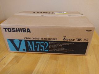 Vintage Toshiba M752 V3 Pro Drum Video Cassette Recorder Player Vcr W/ Remote