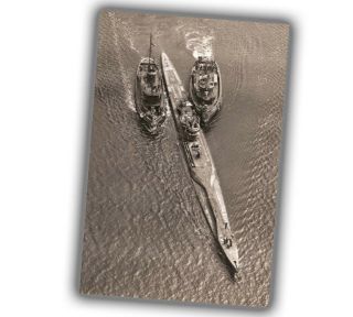 Ww2 U - Boats German Submarine U - 234 Surrenders Photo Glossy " 4 X 6 " Inch X