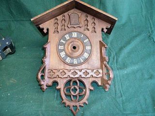 Vintage Cuckoo Clock Housing Made In Germany Repair Restoration Or Parts