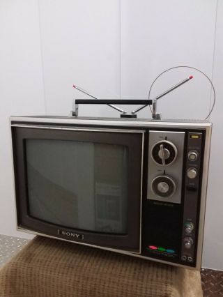 Vintage Sony Kv - 1201 Solid State Television Tv Japan
