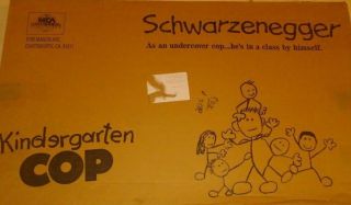 1990 Arnold Schwarzenegger Kindergarten Cop Movie Standee Display Rare W/box