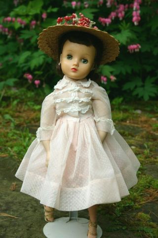 Vintage Madame Alexander Doll Elise Doll Tagged Pink Dress Hat