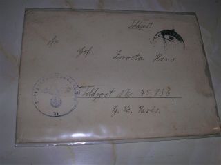 WW2 German Soldiers Envelopes with Letter 2
