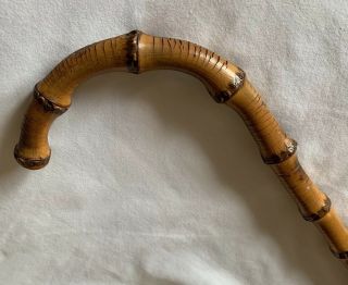 Antique Vintage Horse Equestrian Riding Crop Whip Bamboo