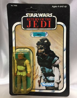 Rotj 77 Back Nikto Vintage Star Wars Kenner Return Of The Jedi Figure Toy Moc