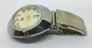 VINTAGE Men ' s RADO DIASTAR Double tone Date Wrist Watch 5