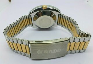 VINTAGE Men ' s RADO DIASTAR Double tone Date Wrist Watch 6