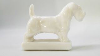 Vintage Heisey By Imperial Milk Glass Scottie Dog Paperweight
