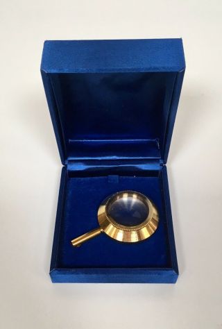 Salvador Dali Gold Lens In Jewelry Box For Lincoln Dalivision Rare