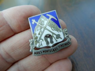 German Made 87th Infantry Regiment 10th Mountain Division Dui Di Crest Pin