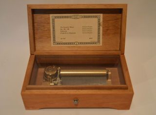 Rare Reuge The Sound Of Music 4 Tune 4/50 Wood Music Box Do - Re - Mi Edelweiss