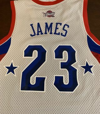 Rare Adidas 2008 NBA All - Star Game Cleveland Cavaliers LeBron James Jersey 4