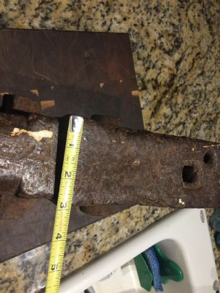 Vintage Anvil blacksmith knife maker tool 49LBs.  unknown maker 14” X71/2” Tall 3