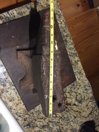 Vintage Anvil blacksmith knife maker tool 49LBs.  unknown maker 14” X71/2” Tall 4