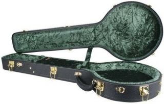 Guardian Deluxe Vintage Hardshell Open Back Banjo Case,  Black