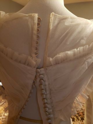 Stunning Vintage wedding gown 1940s 1950s heavy satin,  Miriam Originals York 7