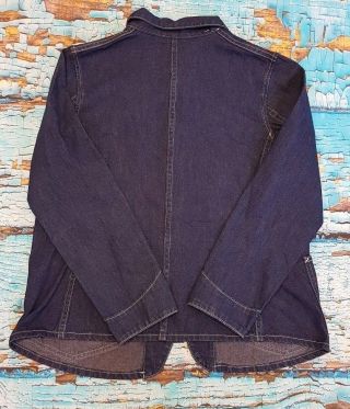 Levi ' s Vintage Clothing LVC Blue Denim Sack / Chore Coat Jacket Xsmall 4