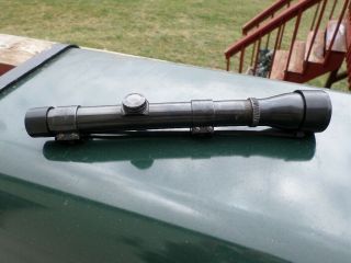 VTG Weaver K 2.  5 Rifle Scope,  Post Reticle With Weaver Mounting Rings & Caps 2